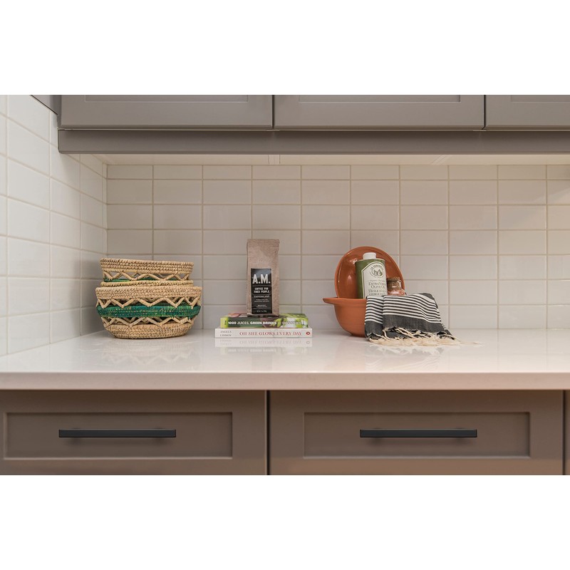 Ravinte 3 Pack 7.38'' Square Cabinet Pulls Matte Black Stainless