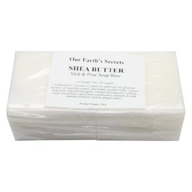 Shea Butter - 2 Lbs Melt and Pour Soap Base - Our Earth's Secrets