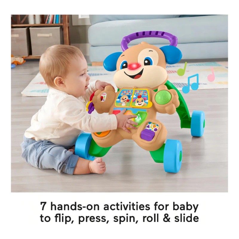 Fisher Price Caminador Perrito Andadera !!! Color Azul Azul