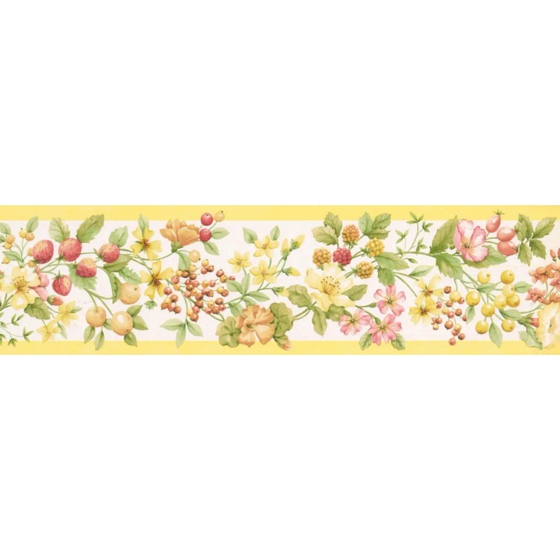 Cenefas De Flores Para Pared Decorativas Adhesivas De 23 Cm