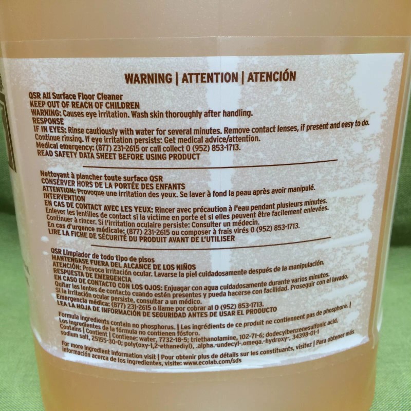 KAY Ecolab KAY ALL SURFACE FLOOR CLEANER 1 US gal