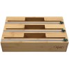 HELIA Bamboo Kitchen Wrap Organizer | Wall Mounting Foil and