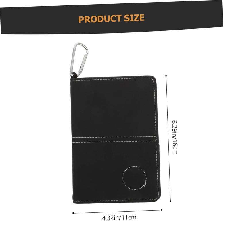 Outanaya Golf Scorecard Notebook Sturdy Pu Leather Cover Sports Scorecard