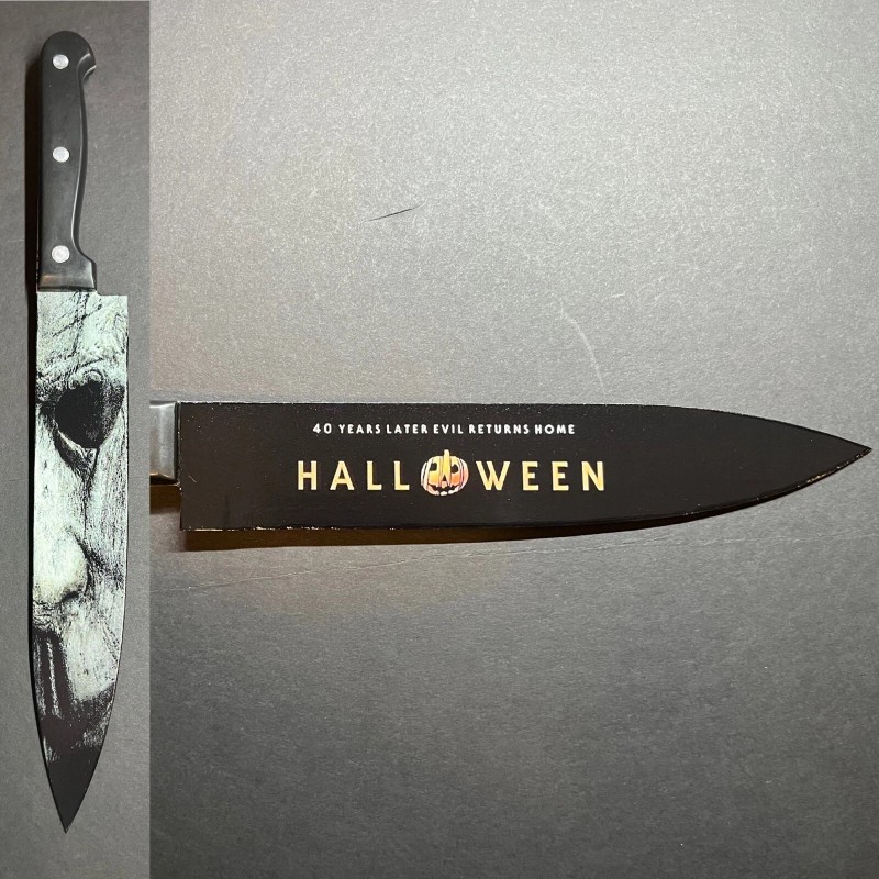 Michael Myers 2018 Kitchen Knife with Sublimated Stand