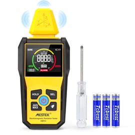 EMF Meters MESTEK Dosimeter Electromagnetic Radiation Detector for Measuring Radioactivity 3 Colour Display with Colour Display Screen and Acoustic Alarm EMF Meter EMF Detector