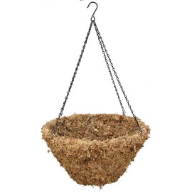 Topiary Art Works 16" (Inside Diameter) Sphagnum Moss Hanging Basket with Chain Hanger - The Original