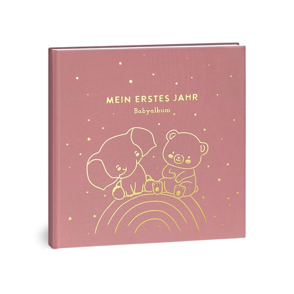 My First Year Baby Album - High-Quality Linen Book with