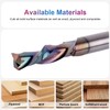 SpeTool 1/4 Inch Shank DownCut Spiral Router Bit with TAC