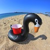 GoFloats Black Swan Drink Float 3 Pack - Inflatable Pool