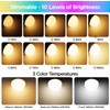Rechargeable Battery Operated Light Bulb with Remote Control 4 Packs,
