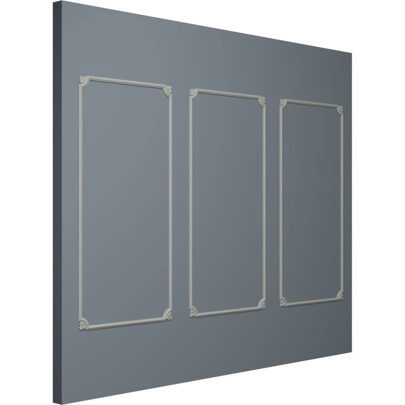 24"W x 48"H Bradford Leaf Panel Moulding Kit (Triple Panel)