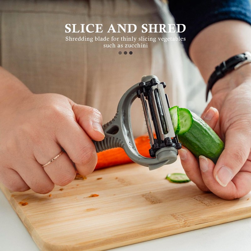 Fandcy Potato Apple Vegetable Peelers for Kitchen, Multifunctional 3-in-1 Peeler