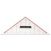 M + R 723320100 Square 32 cm Acrylic Glass Transparent, Backing – Red