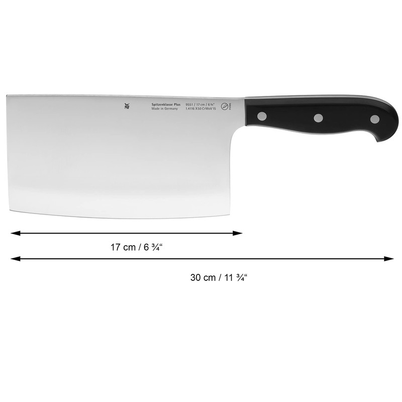 WMF Spitzenklasse Plus Chinesisches Hackmesser 30 cm, Made in Germany,