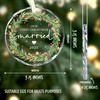 Our First Christmas Married Ornament 2025 – Newlyweds Christmas Glass