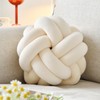 VBGYA Knot Ball Pillow, Round Decorative Throw Pillows Cushion, 11