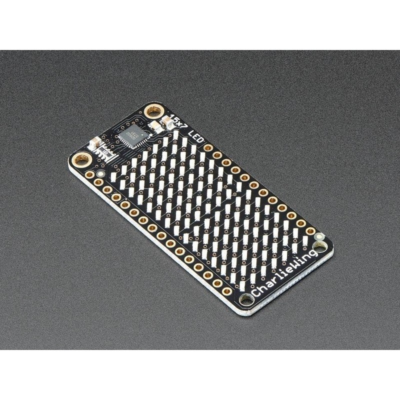 Adafruit 15x7 CharliePlex LED Matrix Display FeatherWing Yellow