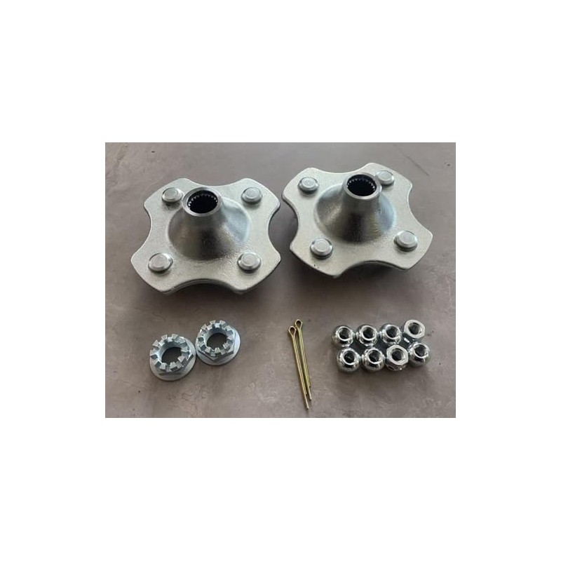 2PCS Rear Left Right Wheel Hubs 42410-HM5-930 with 10 Nuts