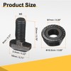 sourcing map 8pcs M8x20mm t Slot Drop-in Bolt, Carbon Steel