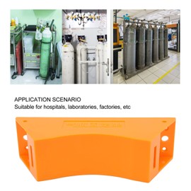 Soporte para Cilindro de Gas, Soporte para Montaje en Pared del Cilindro con Tornillos de Expansión Y Soporte para Cadena de Seguridad(Naranja)