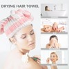 BESTOYARD 2 Toallas de Microfibra para Secar el Cabello, Gorro