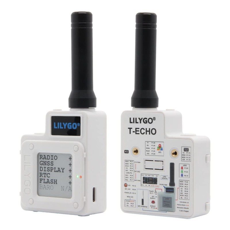 LILYGO T-Echo Meshtastic LoRa SX1262 Wireless Module 915MHz TTGO Development