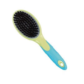 MPP Dog Grooming Brush Combo Style with Steel Pins and Nylon Bristles Soft or Firm (Soft), blue