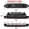Tuijodaix 300A Bus Bar 5 Post 12V-48V DC Power Distribution
