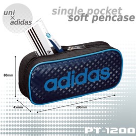 Mitsubishi Pencil PT1200AI07B1 Pencil Case, Single Chuck, AI07, Blue and White, Enamel x Cloth