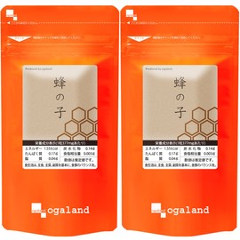 オーガランド (ogaland) お徳用 蜂の子 (180カプセル / 約6ヶ月分) はちのこ サプリメント (必須アミノ酸/ミネラル含有) ローヤルゼリー ビタミン ミネラル
