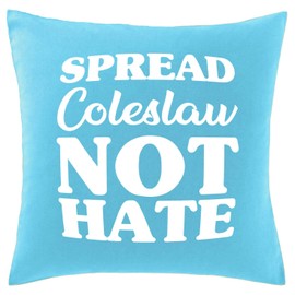 Hippowarehouse Spread coleslaw not hate Printed bedroom accessory cushion cover case 41x41cm