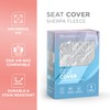 Carbella Plush Sherpa Fleece, 2 Pack Gray Seat Cover for