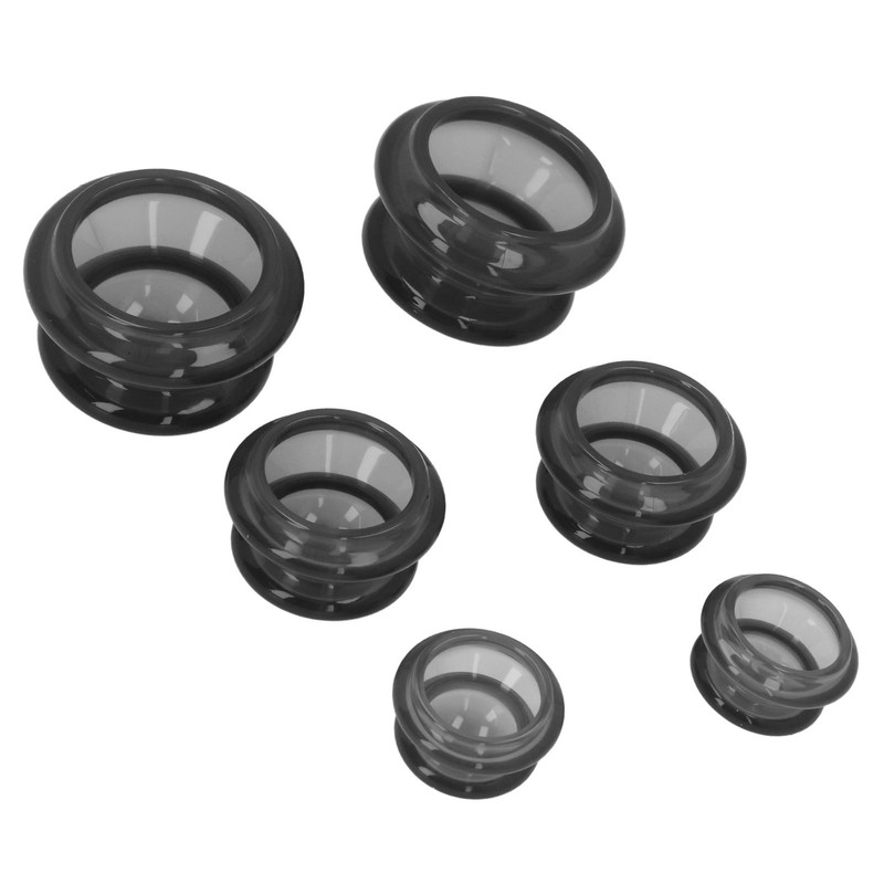 6pcs Silicone Cupping Set High Transparency Wet Absorption Negative Pressure