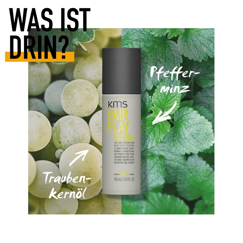 KMS HAIRPLAY Brass Cream for "2nd Day Look" and Grip,
