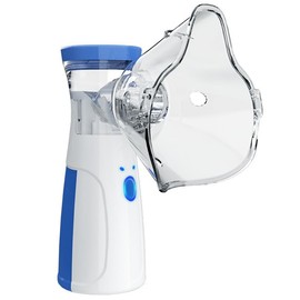 Portable Nebulizer Machine for Adults & Kids with 1 Big+1 Small Mask,Portable Nebulizer,Steam Inhaler,Nebuliser Machine for Adults,Silent Efficient Nebulizer,for Adults Kids Home Travel