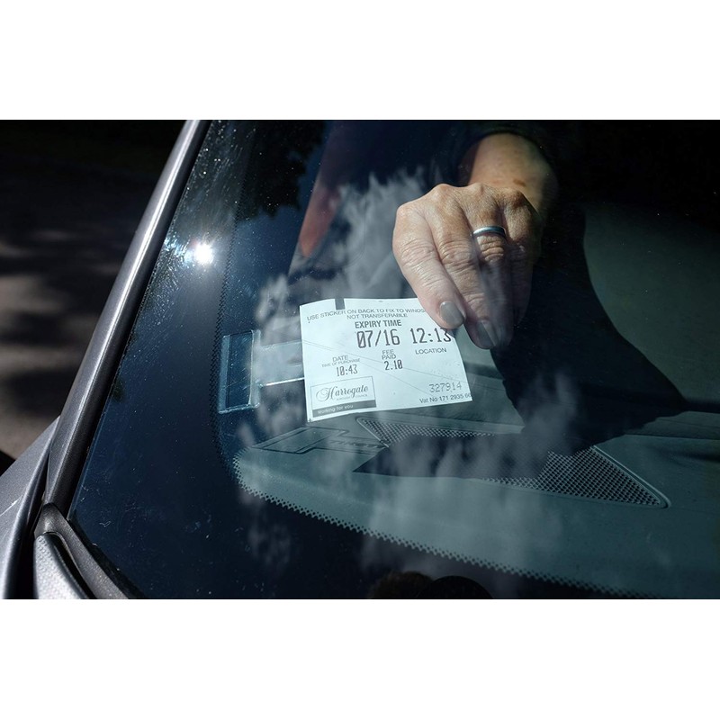 KAIAIWLUO Parking Permit Holder for Car Windscreen,8 pieces Transparent Pass