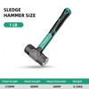 BUSKPOK Sledge Hammer, Mini Strike Drilling Crack Sledgehammer with No-Slip