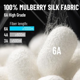 Schlafmaske aus 100 % Maulbeerseide, Augenmaske für Damen und Herren, mit verstellbarem Band, für Seitenschläfer, Verdunkelung, Schlafmaske für Reisen, Erholung und Büro, große Größe (Kaffee)