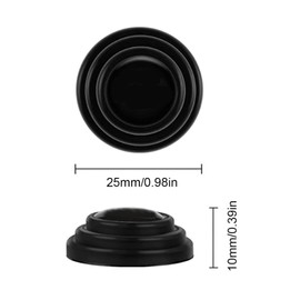 Pack of 10 Car Shock Absorber Seals, Shock Absorber and Silencer Car Door Damper Seal Universal Car Bumper Door Edge Protection Black Car Door Protection Sticker