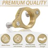 2 Pack Brass Faucet Lock Nut, Female Thread Hex Lock