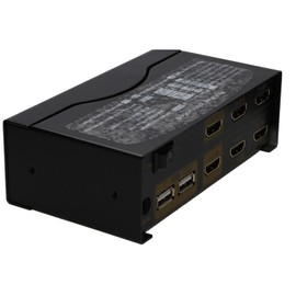 kenable 2 Port DUAL SCREEN HDMI 2.0 KVM Switcher Box 4K 60Hz with Cables Remote Control