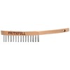 Faithfull Heavy-Duty Scratch Brush – 2 Row, FSC Beech Wood