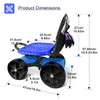 i Cover Garden Cart Rolling Stool with Four Wheels and