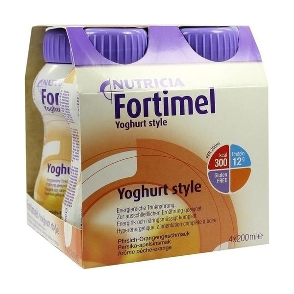 Fortimel Yogurt Style Peach Orange Flavor 4x200 ml
