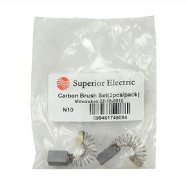 Superior Electric N10 Carbon Brush Set ReplacesMilwaukee 22-18-0910-2 Pack