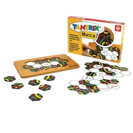 Tantrix Match! Puzzle Board Game with Wooden Board