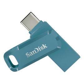 SanDisk 64GB Ultra Dual Drive Go, USB Type-C Flash Drive with reversible USB Type-C and USB Type-A connectors, up to 150 MB/s, for smartphones, tablets, Macs and computers, Navagio Bay