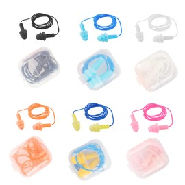Ear Plugs for Swimming,Sleeping Noise Cancelling,Snoring,Shoting,Working, Reusable Silicone Earplugs, Super Soft Ear Plug for Noise Reduction, Ears Protection (6 Colors)