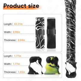 DEXLALA Bat Grip Tape for Baseball - Softball 1.1 mm Precut and Pro Feel Bat Grip Tape Replacement