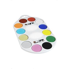 Smiffy's Make-Up FX Palette, Aqua Face and Body Paint